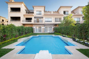 A fully furnished villa with a private pool inside the Hydepark Compound in Fifth Settlement for rent